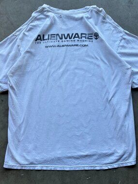 Vintage 2000s Alienware Ultimate Gaming Machine Tee Black Promo Gamer L
